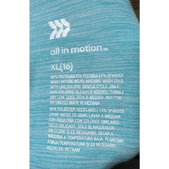 All in Motion Blue Hoodie Lightweight Activewear UPF 50+ Women's Size XL NEW NWT - Picture 5 of 6